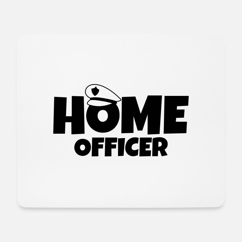 Home Officer - Mouse Pad (horizontal) - white