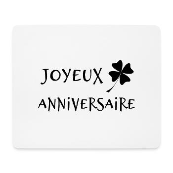 ALLES GUTE ZUM GEBURTSTAG. ALLES GUTE ZUM GEBURTSTAG. JAHRESTAG. - Mousepad (Querformat) - Weiß - Vorne
