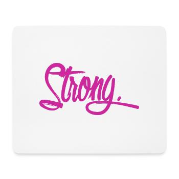 strong violett - Mousepad (Querformat) - Weiß - Vorne