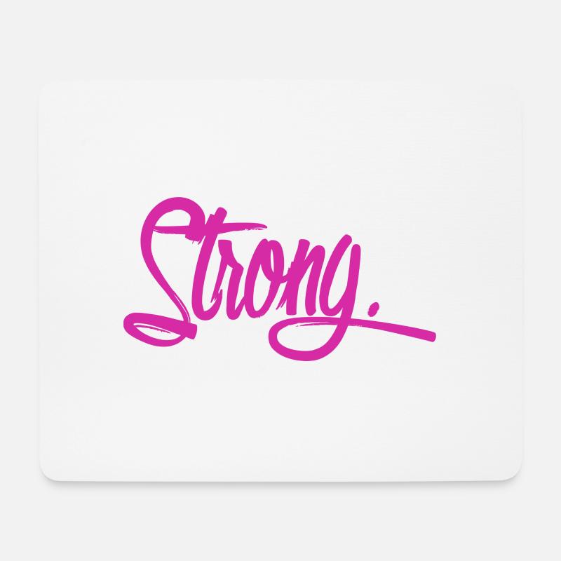strong purple - Mouse Pad (horizontal) - white