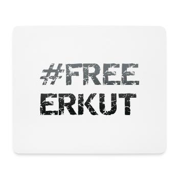 Libérer Erkut - Tapis de souris (format paysage) - blanc - Devant