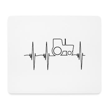 Tractor puls 01 - Mouse Pad (horizontal) - white - Front
