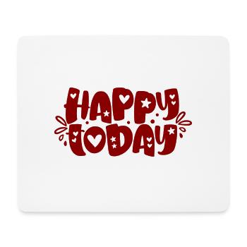 happy today byseehasdesign - Mousepad (Querformat) - Weiß - Vorne