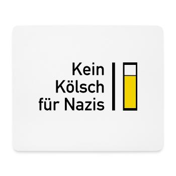 Kein Kösch für Nazis - Mousepad (Querformat) - Weiß - Vorne