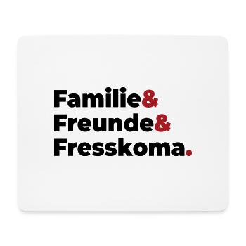 Familie Freunde Fresskoma - Mousepad (Querformat) - Weiß - Vorne