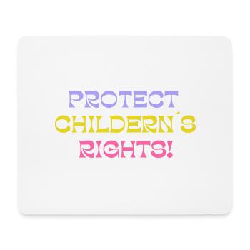 protect children rights - Mouse Pad (horizontal) - white - Front