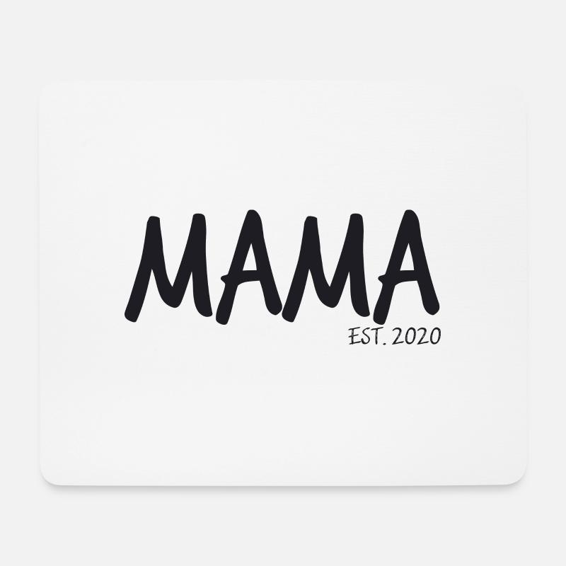 Spruch - Mama EST. 2020 - Mousepad (Querformat) - Weiß