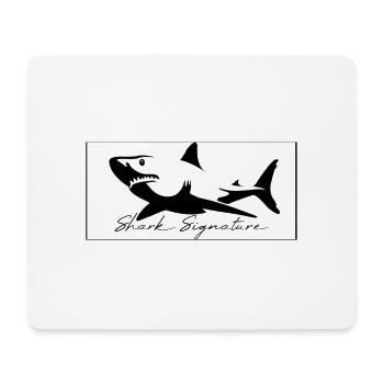 Shark Signature - Mousepad (Querformat) - Weiß - Vorne