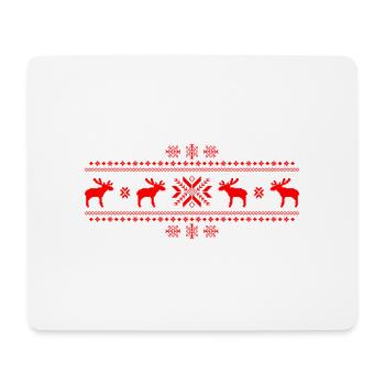 elche Elch Rentier Hirsch Weihnachten Norweger - Mousepad (Querformat) - Weiß - Vorne