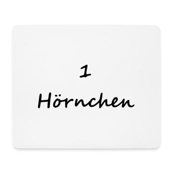 1 hörnchen ein horn hornchen eins eichhörnchen - Mousepad (Querformat) - Weiß - Vorne