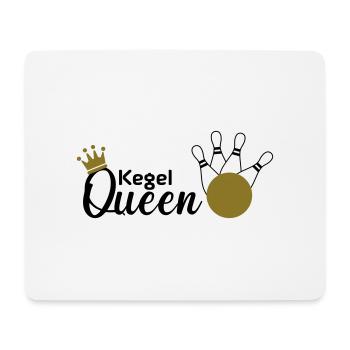 Kegel Queen - Tapis de souris (format paysage) - blanc - Devant