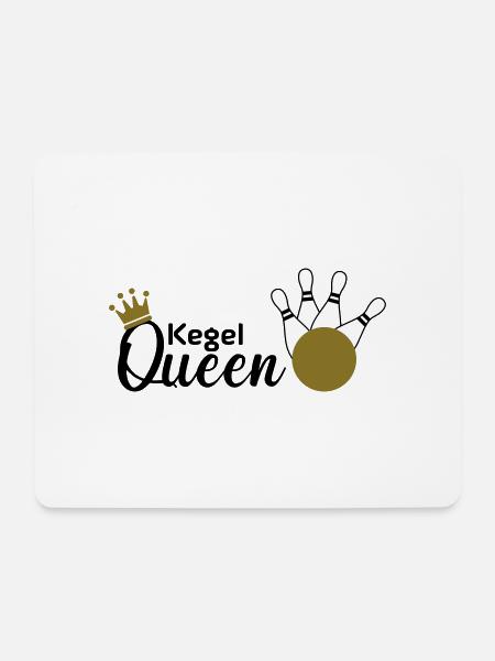 Kegel Queen - Mousepad (Querformat) - Weiß
