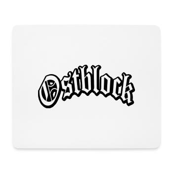 osten ostblock ossi ddr mauer retro vintage shirt - Mousepad (Querformat) - Weiß - Vorne