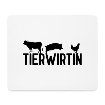 Tierwirtin - Mousepad (Querformat) - Weiß - Vorne