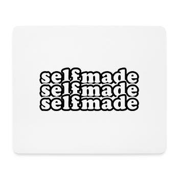 Selfmade Selfmade Selfmade, financement de la motivation et - Tapis de souris (format paysage) - blanc - Devant