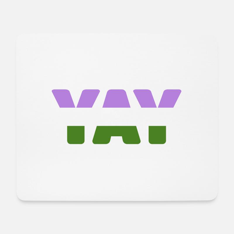 YAY Genderqueer - Mousepad (Querformat) - Weiß