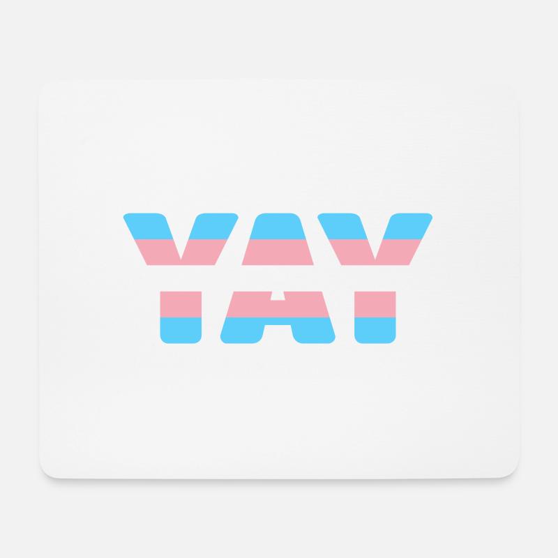YAY Transgender - Mousepad (Querformat) - Weiß