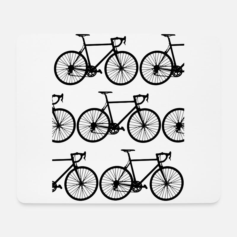 Fahrrad - Mousepad (Querformat) - Weiß