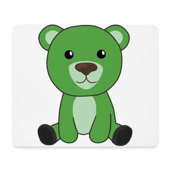 green bear colorful bear cute animals bears - Mouse Pad (horizontal) - white - Front