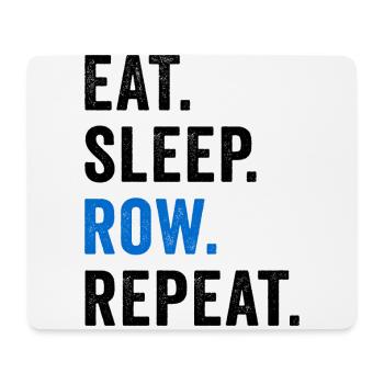 Eat Sleep Row Repeat Rowing Club Kayaking Canoe Wa - Mousepad (Querformat) - Weiß - Vorne