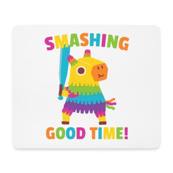 Pinata mignonne Smashing Good Time Cinco de Mayo - Tapis de souris (format paysage) - blanc - Devant