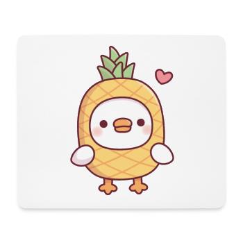 Cute Pineapple Ducky Funny - Mouse Pad (horizontal) - white - Front