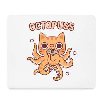 Niedlich Oktopus Tabby Katze Oktopuss Wortspiel Lustig - Mousepad (Querformat) - Weiß - Vorne