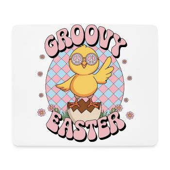 Groovy Easter - Mousepad (Querformat) - Weiß - Vorne