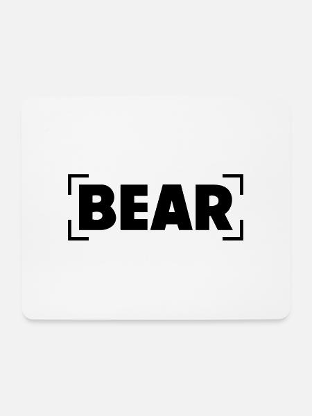 BEAR - Mousepad (Querformat) - Weiß