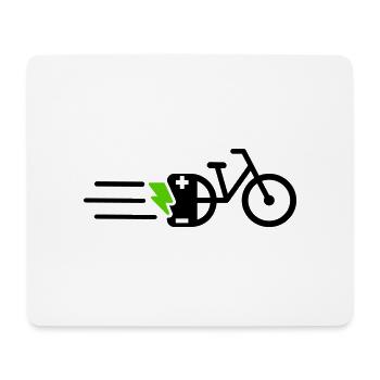ebike e-bike ebike - Mouse Pad (horizontal) - white - Front