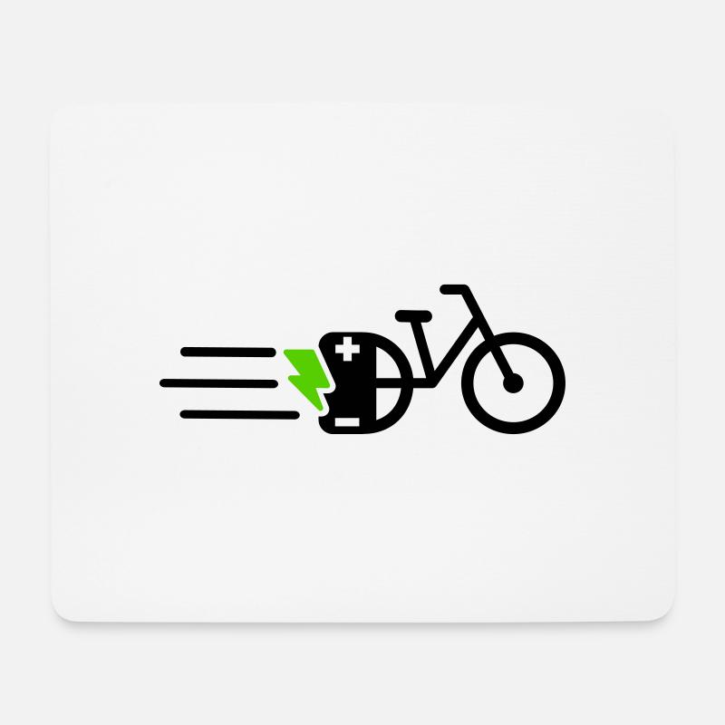 ebike e-bike ebike - Mousepad (Querformat) - Weiß