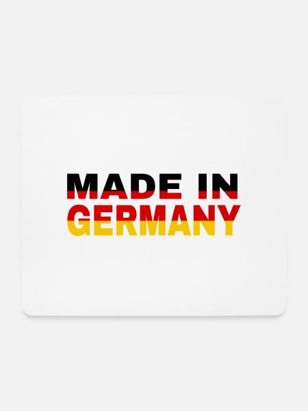 made in Germany - Mousepad (Querformat) - Weiß