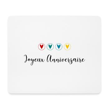 ALLES GUTE ZUM GEBURTSTAG. ALLES GUTE ZUM GEBURTSTAG. JAHRESTAG. - Mousepad (Querformat) - Weiß - Vorne