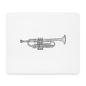 Trumpet - Mouse Pad (horizontal) - white - Front