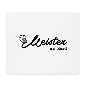 Meister am Herd - Mousepad (Querformat) - Weiß - Vorne