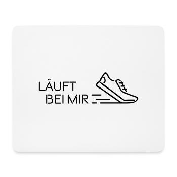 Läuft bei mir - Mousepad (Querformat) - Weiß - Vorne