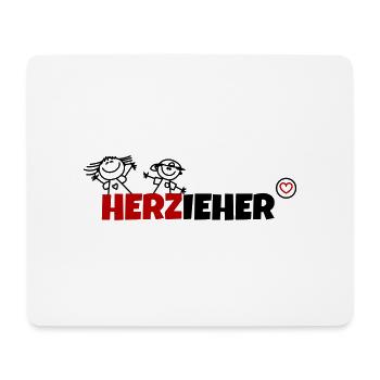 Herzieher - Mousepad (Querformat) - Weiß - Vorne