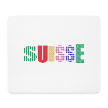 SUISSE - Tapis de souris (format paysage) - blanc - Devant