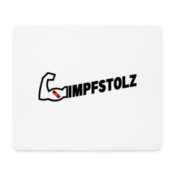 Impfstolz - Mousepad (Querformat) - Weiß - Vorne