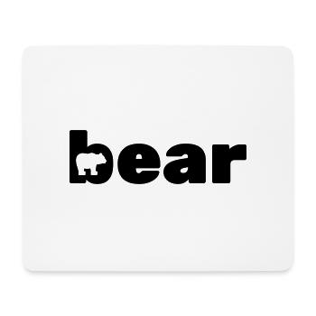 bear Bar - Mouse Pad (horizontal) - white - Front