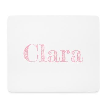 Clara - Mousepad (Querformat) - Weiß - Vorne