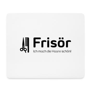 Frisör - Mousepad (Querformat) - Weiß - Vorne
