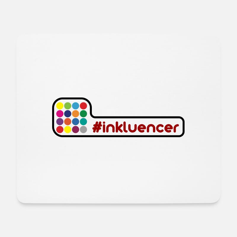 Inkluencer - Mousepad (Querformat) - Weiß
