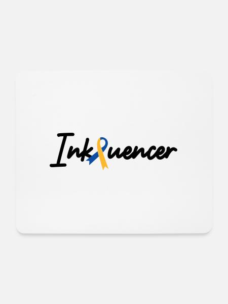 Inkluencer Inklusion Down Syndrom - Mousepad (Querformat) - Weiß