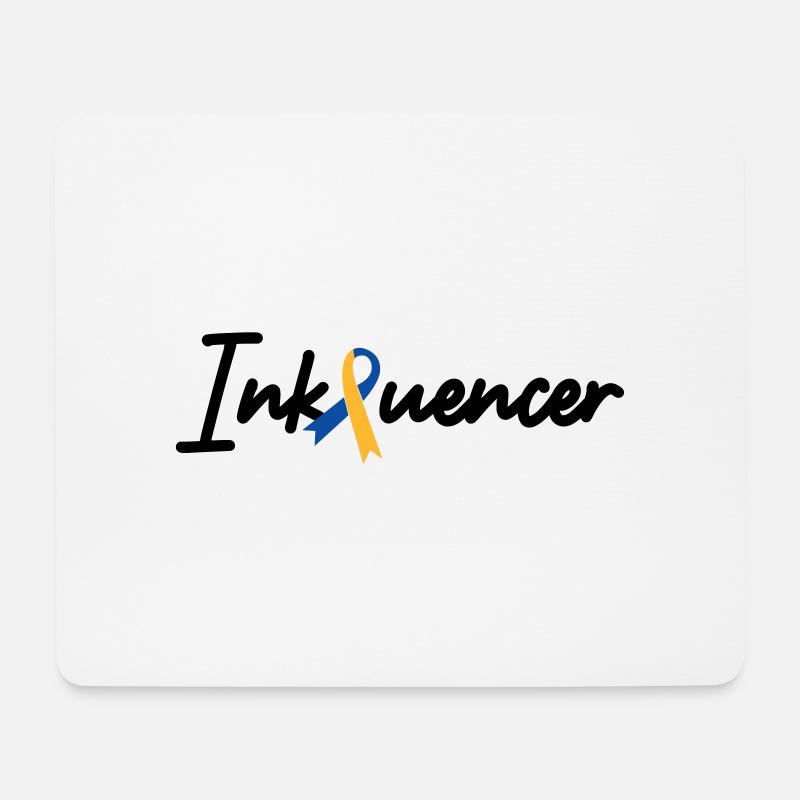 Inkluencer Inklusion Down Syndrom - Mousepad (Querformat) - Weiß