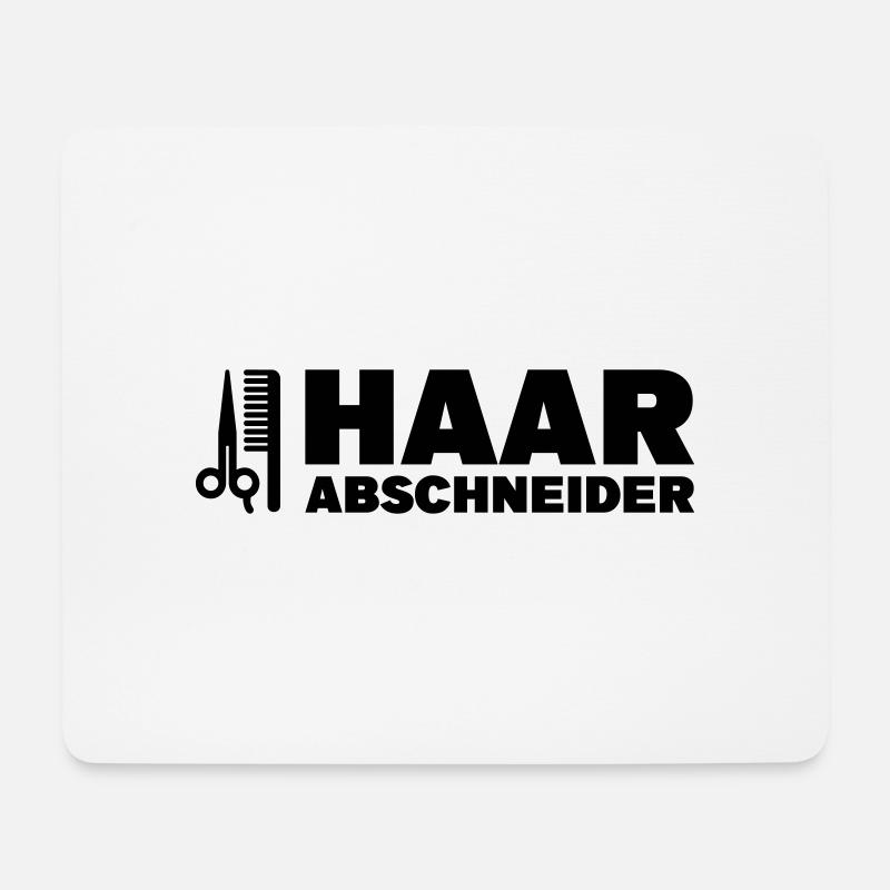 Haarabschneider Haarschneider Haareschneider - Mousepad (Querformat) - Weiß
