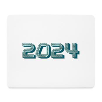 2024. BONNE ANNEE. SAINT SYLVESTRE. NOUVELLE ANNÉE - Tapis de souris (format paysage) - blanc - Devant