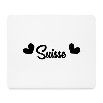 SCHWEIZ. HUMOR. LAND. FLAGGE. GENF. LAUSANNE - Mousepad (Querformat) - Weiß - Vorne