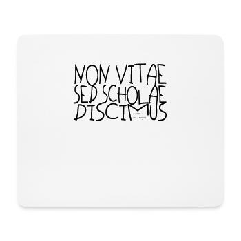 non vitae black - Mouse Pad (horizontal) - white - Front