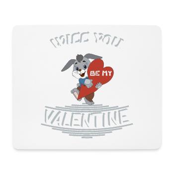 Will you be my valentine - Mouse Pad (horizontal) - white - Front